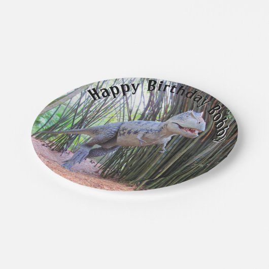 Daspletosaur - Dinosaur Birthday Paper Tellers Pappteller (Schrägansicht)