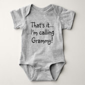 Dass es. Ich nenne Grammy! Baby Strampler (Vorderseite)