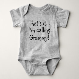 Dass es. Ich nenne Grammy! Baby Strampler