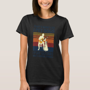 Dass, was ich füttere Hunde ich spiele Gitarren un T-Shirt