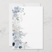 Dasty Blue Wildblume Boho Floral Brautparty Einladung (Rückseite)