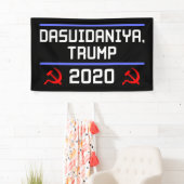 Dasvidaniya Trump 2020 Russland Anti-Trump Banner (Insitu)