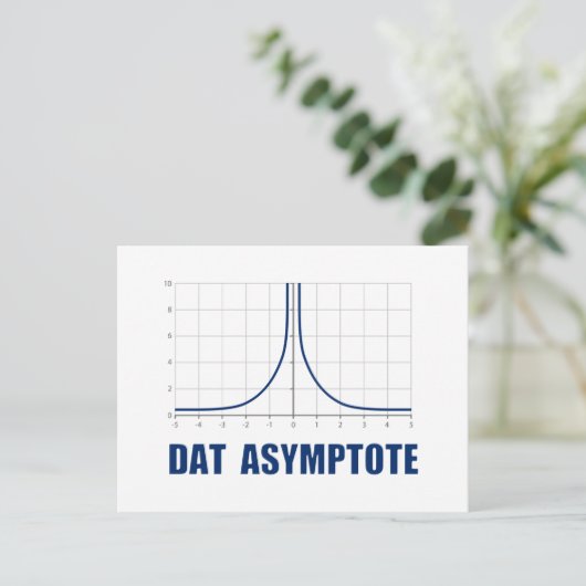 Dat Asymptote Postkarte (Stehend Vorderseite)