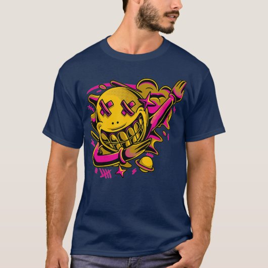 DAT DAB Smiling DJ Apparel T-Shirt (Vorderseite)
