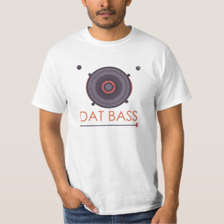 Dat flacher Entwurfs-Bass-Lautsprecher T-Shirt