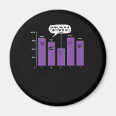 Data Analysis Science Geek Nerd Joke Magnet (Vorne)