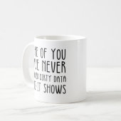 Data Analyst And Data Scientist Funny Data Work Kaffeetasse (Vorderseite Links)