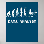 Data Analyst Evolution Science Analyst Scientist Poster (Vorne)
