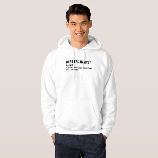 Data Analyst Funny Definition Hoodie (Vorne ganz)
