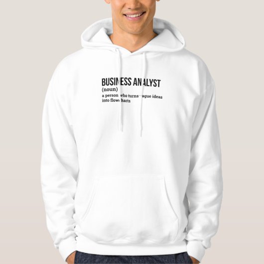 Data Analyst Funny Definition Hoodie (Vorderseite)