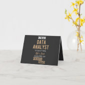 Data Analyst Karte (Gelbe Blume)