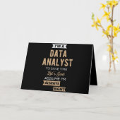 Data Analyst Karte (Gelbe Blume)