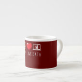 Data Analyst Liebe Frieden Data Science Analyst Espressotasse (Vorderseite Rechts)