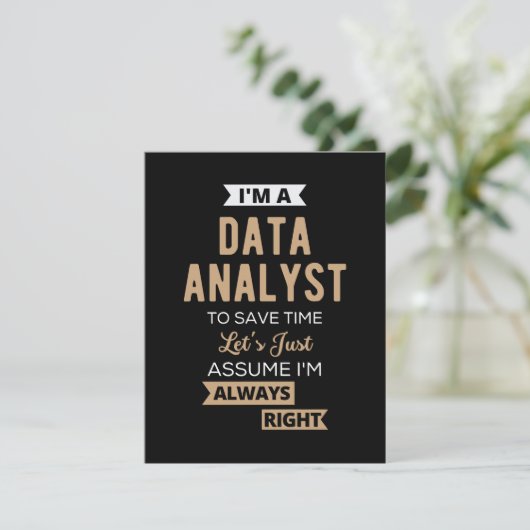 Data Analyst Save The Date (Stehend Vorderseite)