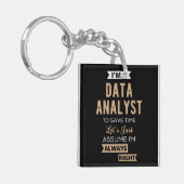 Data Analyst Schlüsselanhänger (Vorderseite links)