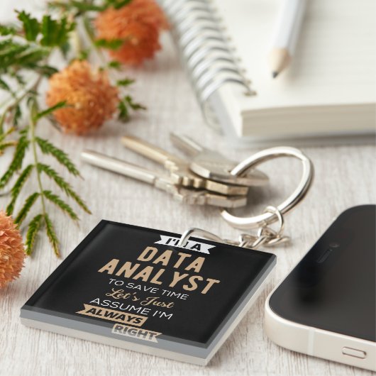 Data Analyst Schlüsselanhänger (Vorderseite rechts)