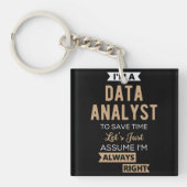 Data Analyst Schlüsselanhänger (Vorderseite)