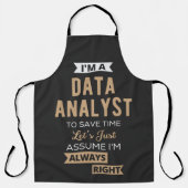 Data Analyst Schürze (Vorderseite)