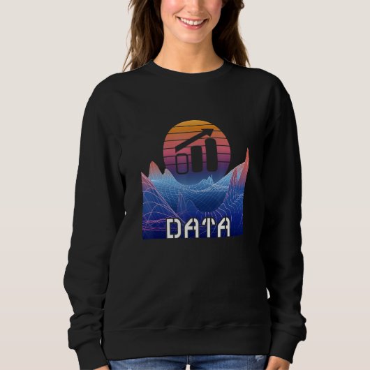 Data Analyst Space Landscape Software Engineer Dat Sweatshirt (Vorderseite)
