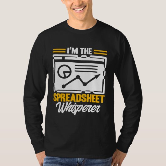 Data Analyst Spreadsheet Whisperer Data Scientist T-Shirt (Vorderseite)
