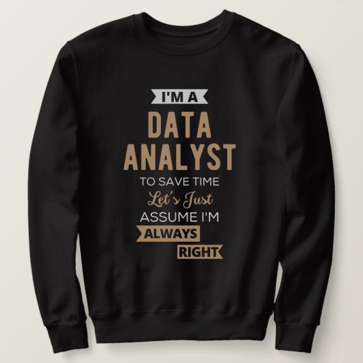 Data Analyst Sweatshirt (Design vorne)