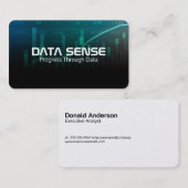 Data Chart Graphs | Analysis Logo Visitenkarte (Vorne/Hinten)