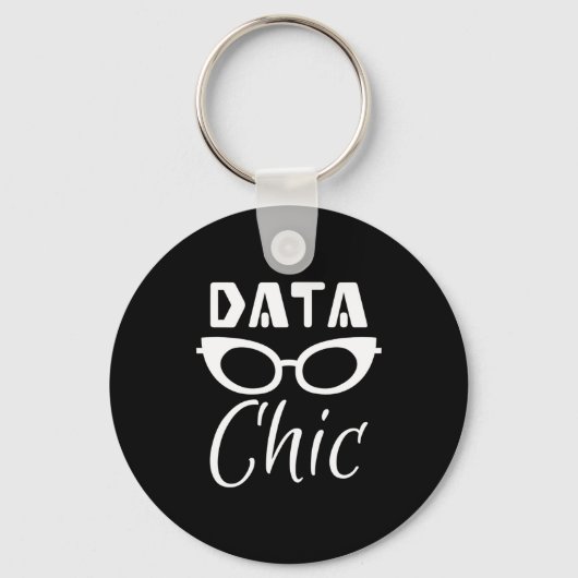Data Chic Data Science Data Welt Schönes Geschenk Schlüsselanhänger (Vorderseite)