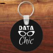 Data Chic Data Science Data Welt Schönes Geschenk Schlüsselanhänger (Vorderseite)