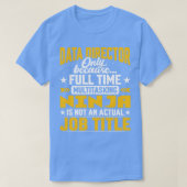 Data Director Job Titel Funny Data Manager Supervi T-Shirt (Design vorne)