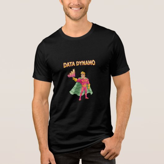 Data Dynamo Excel Cape Tabellenkalkulation Analyst Tri-Blend Shirt (Vorderseite)