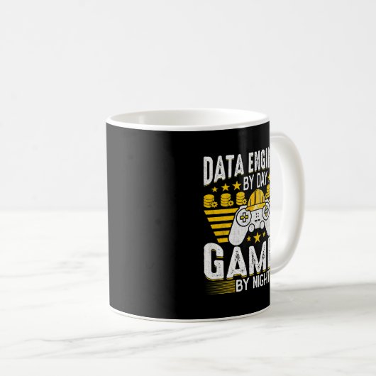 Data Engineer Funny Data Engineering Game Lover En Kaffeetasse (VorderseiteRechts)