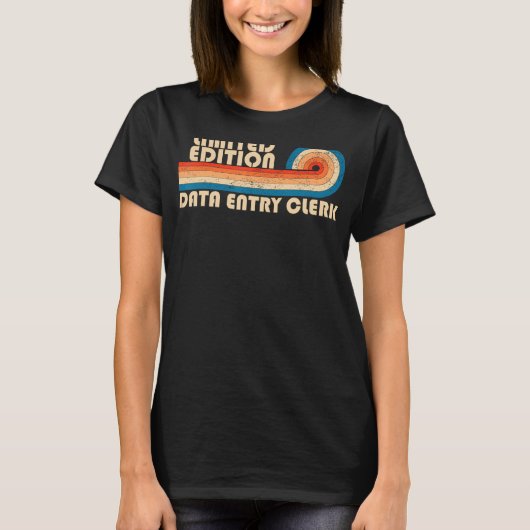 DATA ENTRY CLERK Funny Job Title Profession Birthd T-Shirt (Vorderseite)