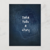 Data erzählt eine Geschichte - Geek Postcard Postkarte (Vorderseite)