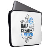 Data Foundation Ascent: Abstrakte KI-Erhebung Tech Laptopschutzhülle (Vorne Rechts)