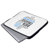 Data Foundation Ascent: Abstrakte KI-Erhebung Tech Laptopschutzhülle (Vorne Knopf)