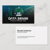 Data Graphs | Analysis Logo | Computer Visitenkarte (Vorne/Hinten)