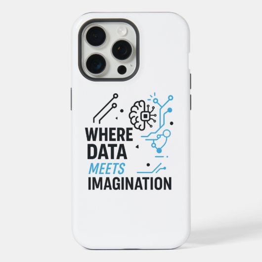 Data Imagination Nexus: Abstrakter Algorithmus iPhone Hülle (Rückseite)