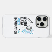 Data Imagination Nexus: Abstrakter Algorithmus iPhone Hülle (Rückseite (Horizontal))