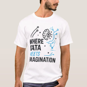 Data Imagination Nexus: Abstrakter Algorithmus T-Shirt