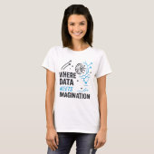 Data Imagination Nexus: Abstrakter Algorithmus T-Shirt (Vorne ganz)