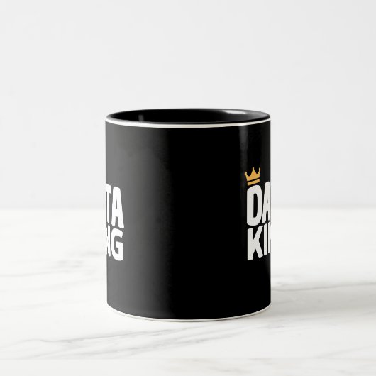 Data King-Tone-Kaffee-Tasse Zweifarbige Tasse (Mittel)