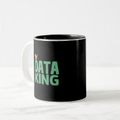 Data King-Tone-Kaffee-Tasse Zweifarbige Tasse (Vorderseite Links)
