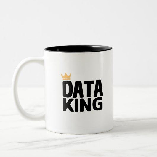 Data King-Tone-Kaffee-Tasse Zweifarbige Tasse (Links)