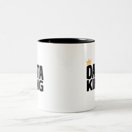 Data King-Tone-Kaffee-Tasse Zweifarbige Tasse (Mittel)