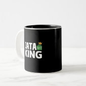 Data King-Tone-Kaffee-Tasse Zweifarbige Tasse (Vorderseite Links)