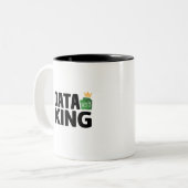 Data King-Tone-Kaffee-Tasse Zweifarbige Tasse (Vorderseite Links)