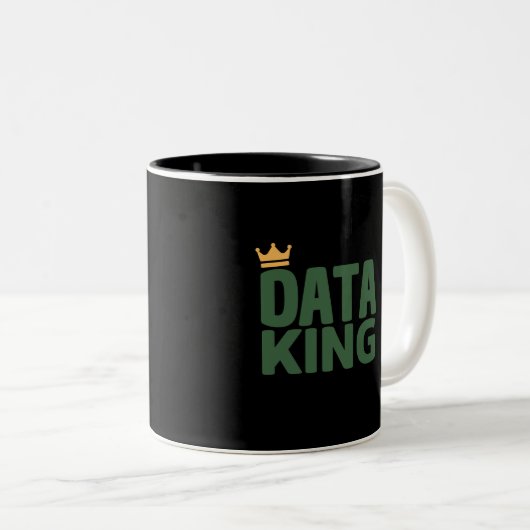 Data King Zweifarbige Tasse (VorderseiteRechts)