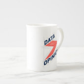 DATA > MEINUNGEN Bone China Tasse | Geek Kaffeetas (Vorderseite Rechts)