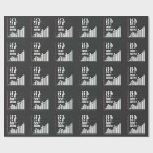 Data Nerd Behavior Analyst Statistics Scientist Geschenkpapier (Flach)