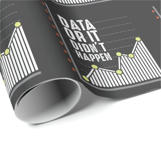 Data Nerd Behavior Analyst Statistics Scientist Geschenkpapier (Rolleneckpunkt)